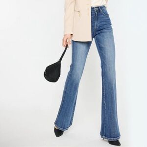 Kancan Luke High Rise Meduim Wash Flare Jeans Sz 15/31